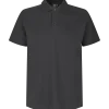 ID stretch herre poloshirt koks grå str. 2XL