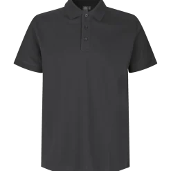 ID stretch herre poloshirt koks grå str. 2XL