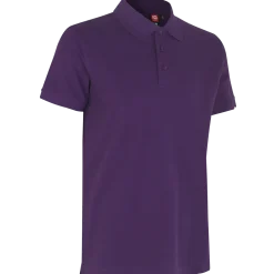 ID stretch herre poloshirt lilla str. 2XL