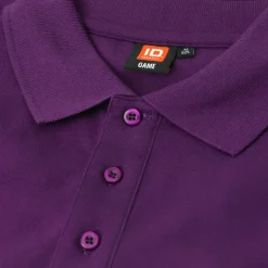 ID stretch herre poloshirt lilla str. 2XL