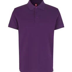 ID stretch herre poloshirt lilla str. 2XL