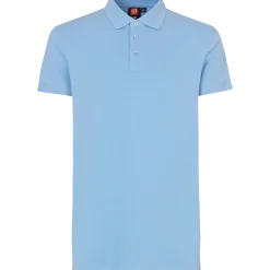 ID 0525 Stretch herre poloshirt lysblå str. 2XL