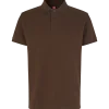 ID stretch herre poloshirt mocca str. 2XL