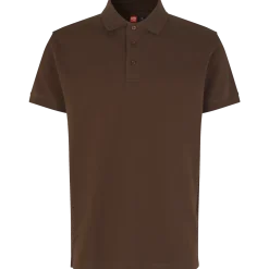 ID stretch herre poloshirt mocca str. 2XL