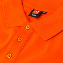 ID stretch herre poloshirt orange str. XL