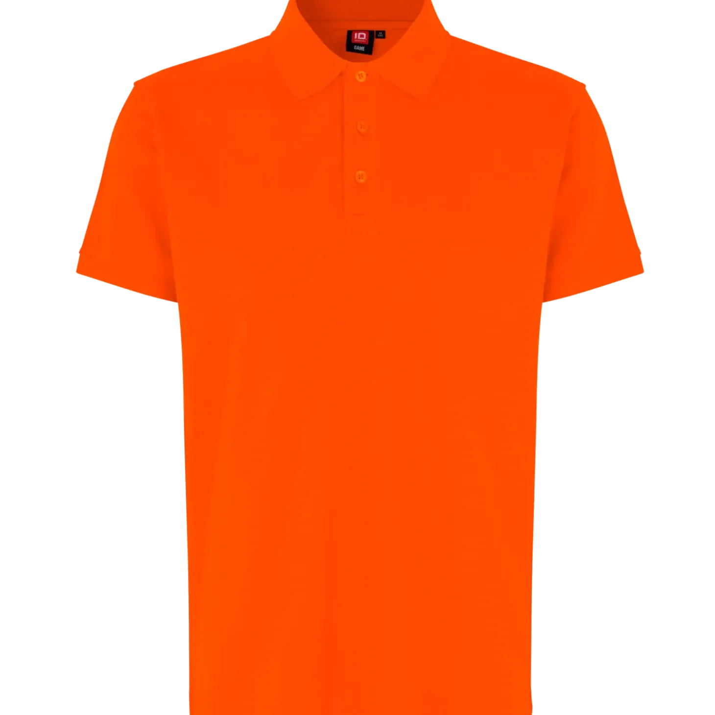 ID stretch herre poloshirt orange str. XL