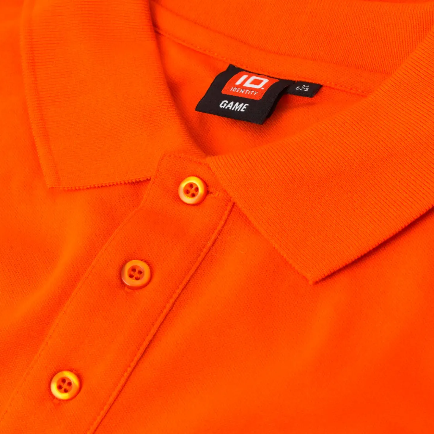 ID stretch herre poloshirt orange str. XL
