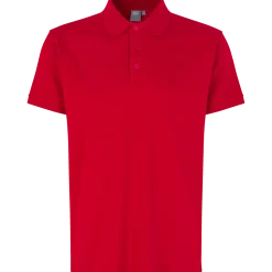 ID Stretch herre poloshirt rød str. L