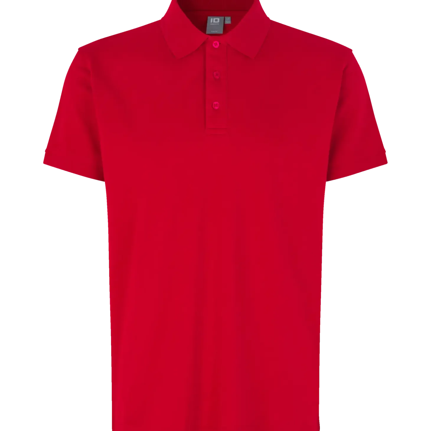 ID Stretch herre poloshirt rød str. L