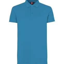 ID stretch herre poloshirt turkis str. 2XL