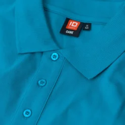 ID stretch herre poloshirt turkis str. 2XL