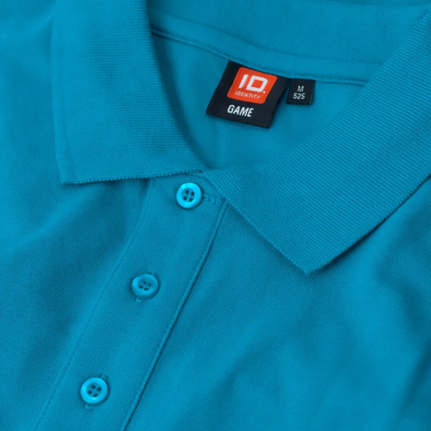 ID stretch herre poloshirt turkis str. 2XL