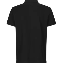 ID 0525 Stretch poloshirt sort str. 2XL