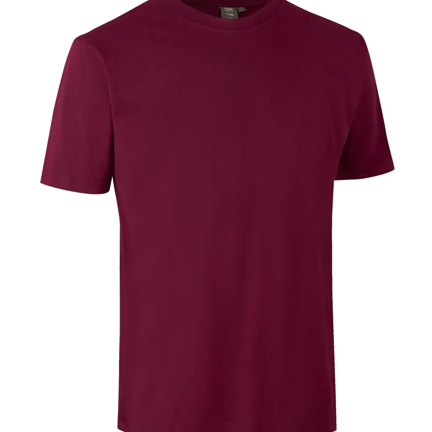ID T-Time t-shirt kortærmet bordeaux str. L