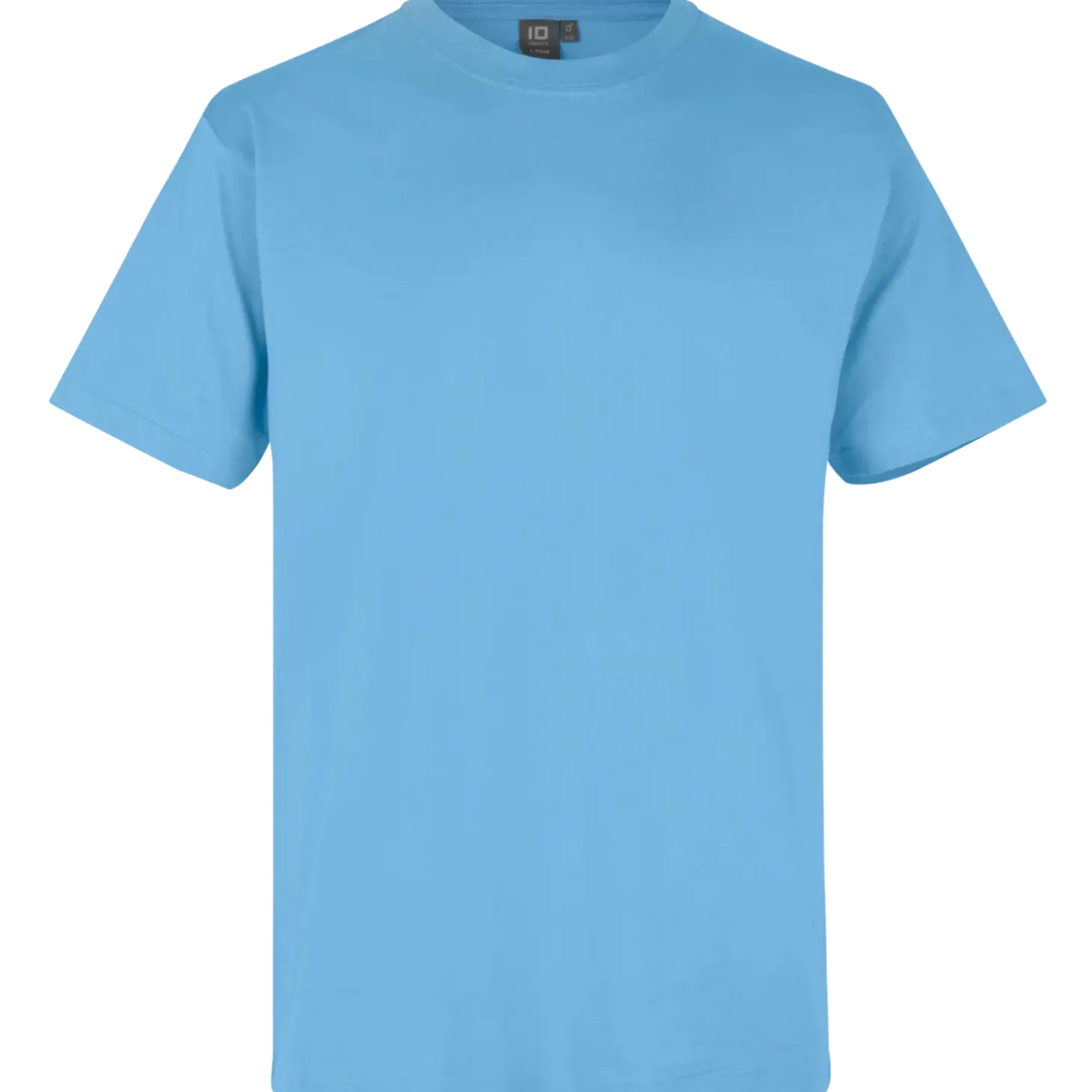 ID T-Time t-shirt kortærmet lys blå str. XL