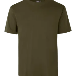 ID T-Time t-shirt kortærmet oliven str. L