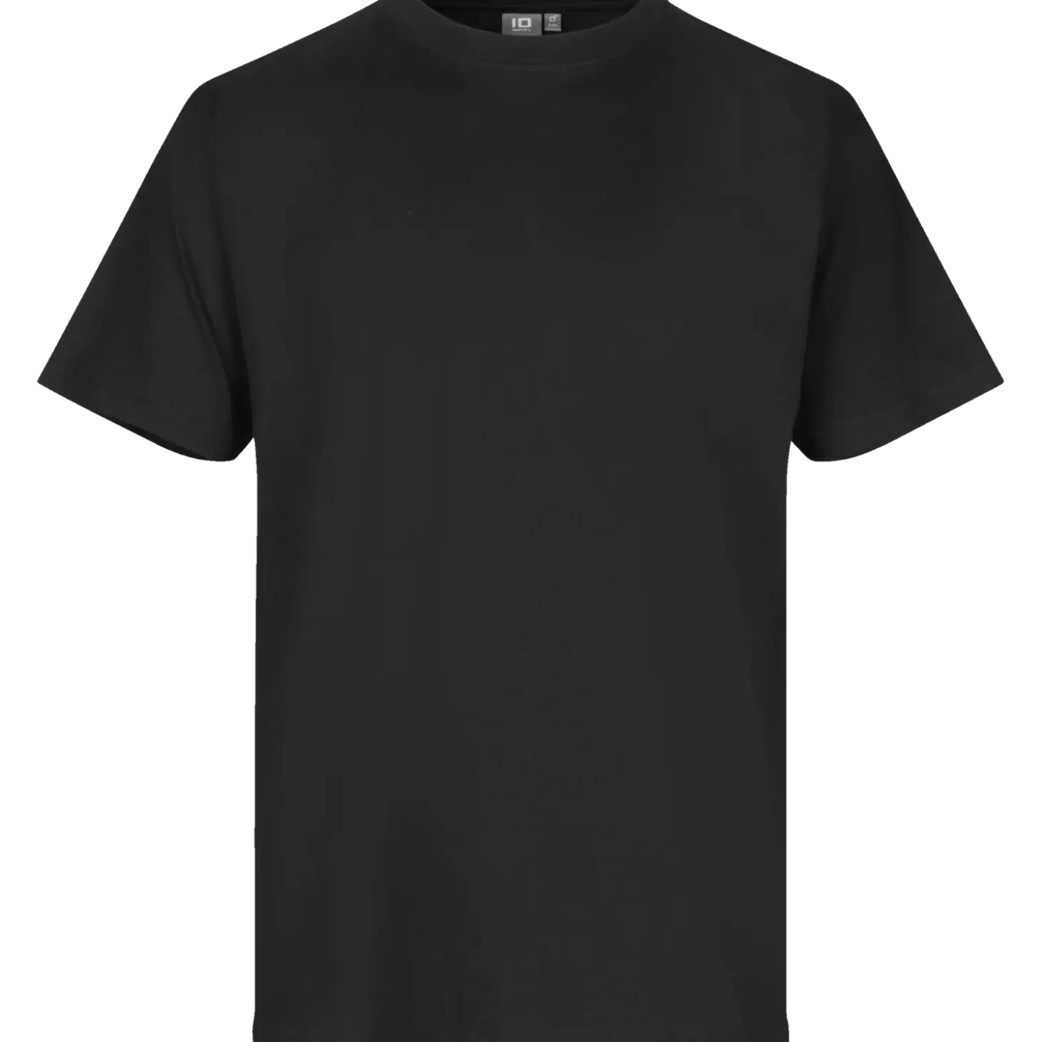 ID T-Time t-shirt kortærmet sort str. XL