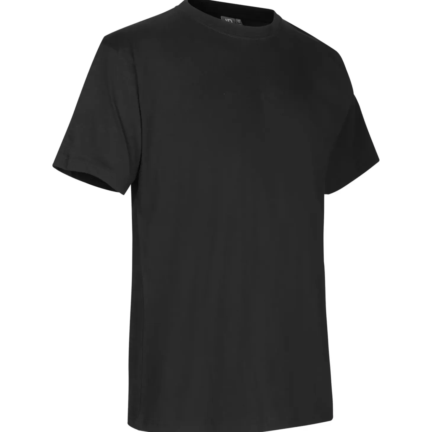 ID T-Time t-shirt kortærmet sort str. XL