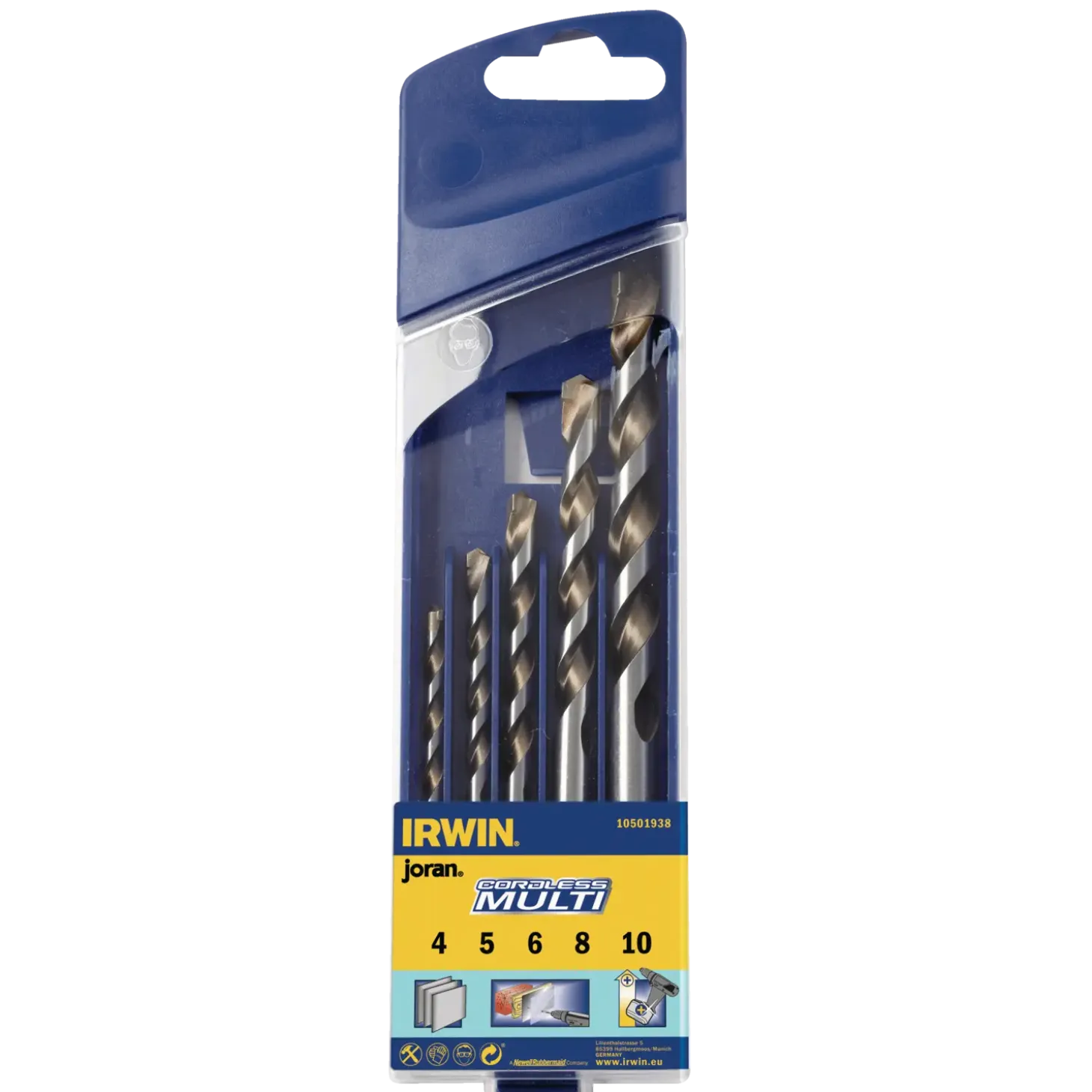 Irwin universalborsæt cordless 5 dele 4-10 mm