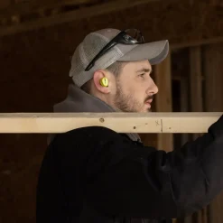 ISOTunes høreværn og headset sort/neon gul