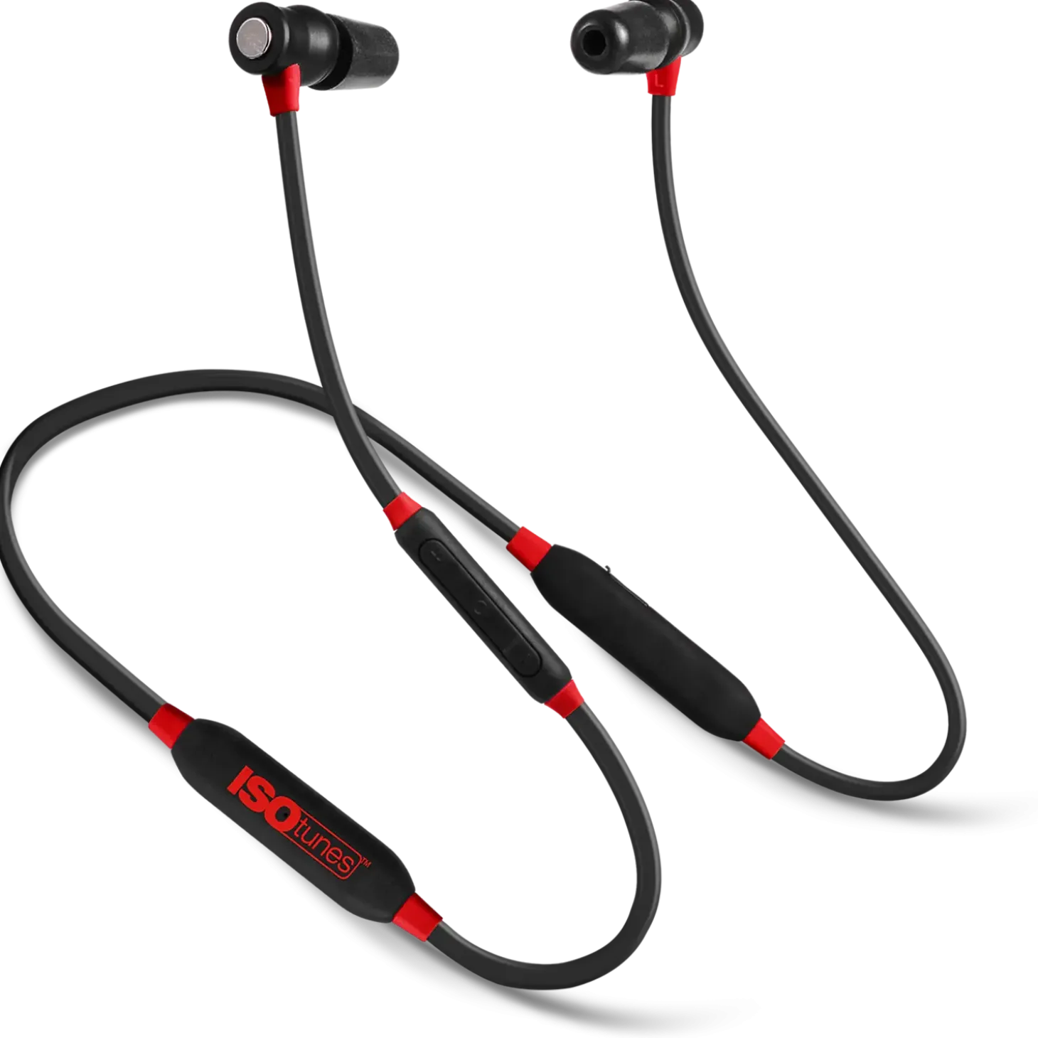 ISOTunes Xtra 2,0 EN352 høretelefoner rød/sort