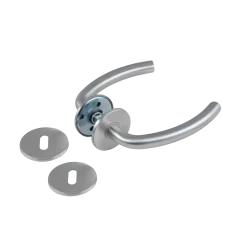 Jasa Coupe dørgreb m/nøgleskilt CC 30/38 mm børstet