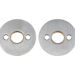 Jasa dørgrebsroset Ø52 x 2 mm børstet massiv rustfrit stål