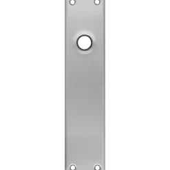 Jasa langskilt m/grebshul 233x53x5 mm børstet rustfrit stål