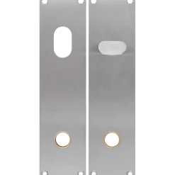 Jasa langskilt sæt m/vrider t/oval cylinder 215x54x2 mm rustfrit stål