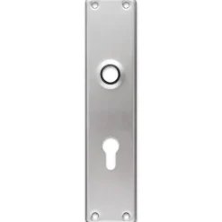 Jasa langskilt t/dråbecylinder 233x53x5 mm CC72 børstet rustfrit stål