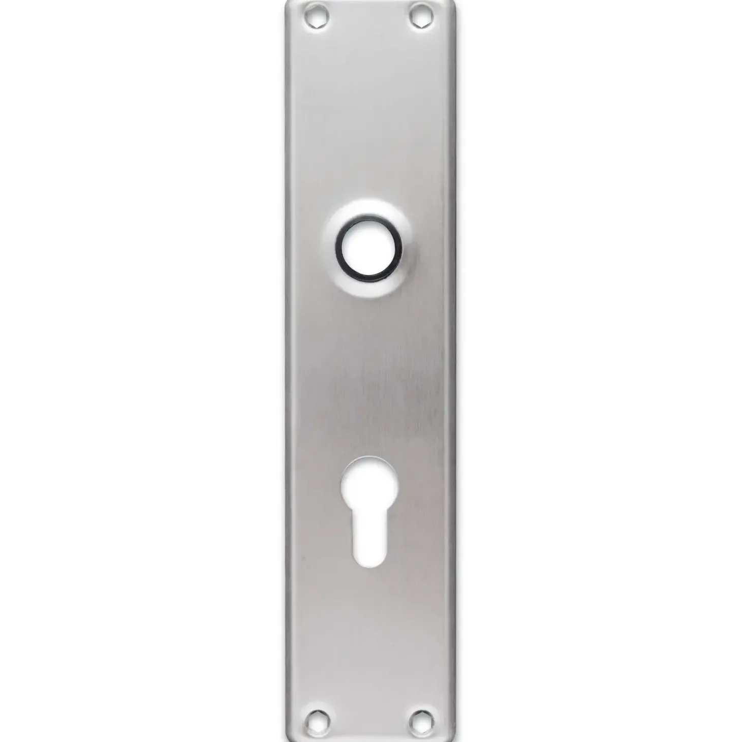 Jasa langskilt t/dråbecylinder 233x53x5 mm CC72 børstet rustfrit stål