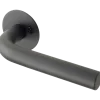 Jasa Neptun L-form dørgreb inkl. roset 19 mm sort