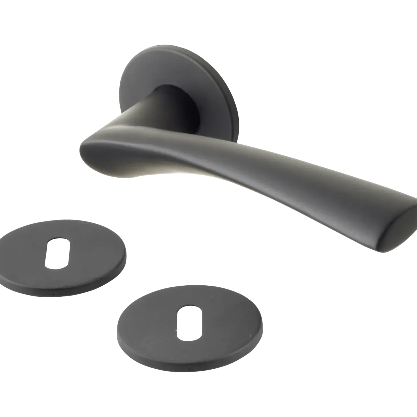 Jasa Saturn dørgreb m/nøgleskilt 30 mm sort