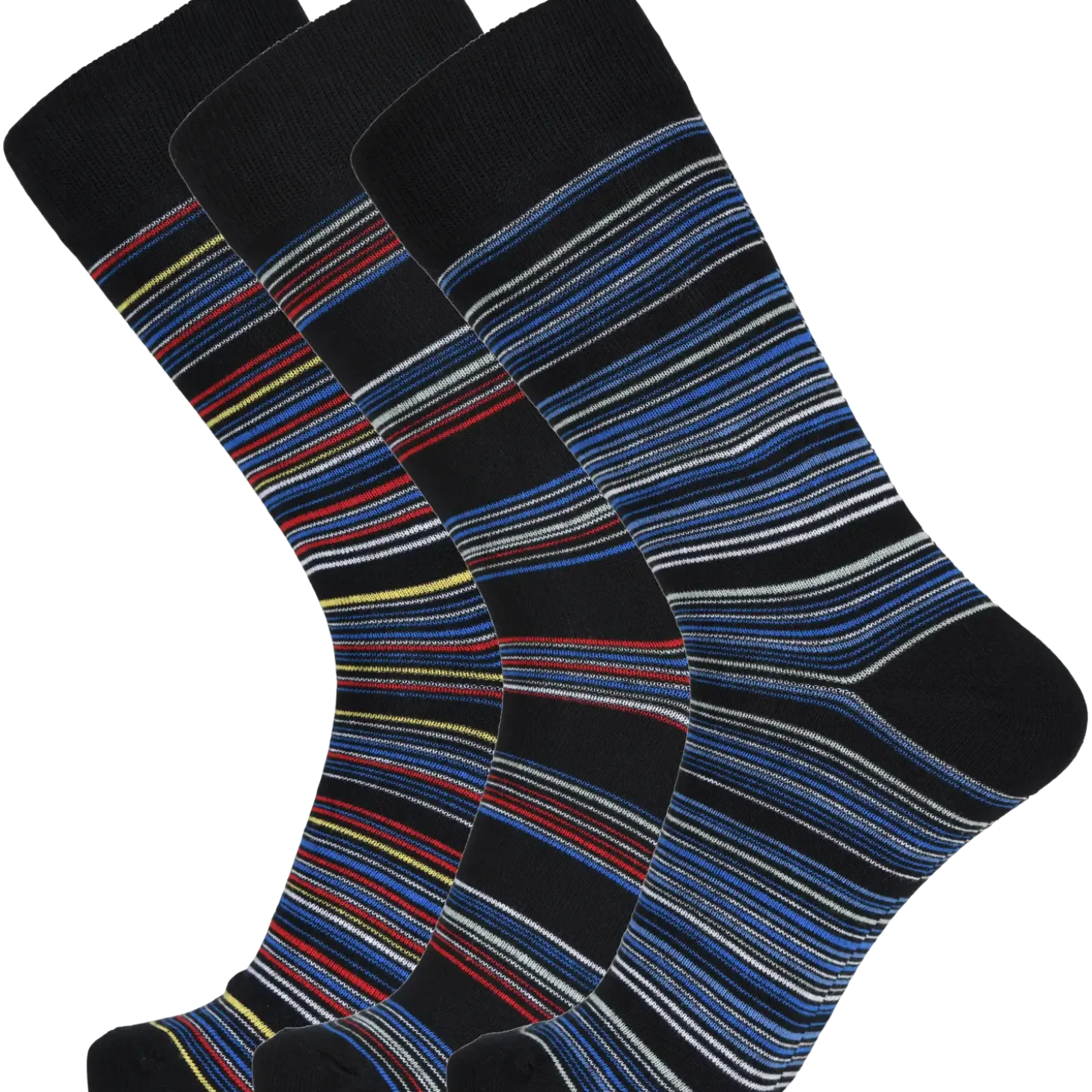 JBS Active-wear strømper 3-pak str. 40-46 striber