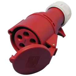 Jo-el hunstik 400V 16A CEE 17 rød