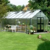 Juliana Gartner 21,4 m² drivhus alu/sort med 10mm polycarbonat