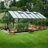 Juliana Gartner 21,4 m² drivhus antracit/sort med 3 mm hærdet glas