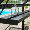 Juliana lamelhylde integreret Gartner 21,4 m² sort