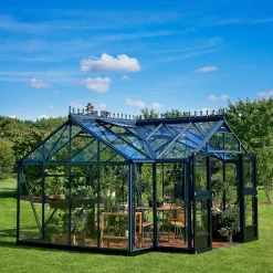 Juliana Orangeri 15,1 m² antracit/sort 3 mm hærdet glas
