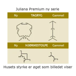 Juliana Premium drivhus antracit og sort med hærdet glas 10,9 m²