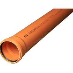 Kaczmarek PVC-U SN8 afløbsrør 110 x 1000 mm