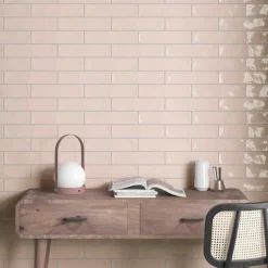 Keramisk flise Rural pink 7,5x30 cm