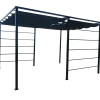 Kina pergola m/rulletag 298x240x398 cm sort