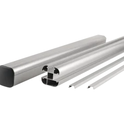 Kirkedal Alu design stolpe K100 80x80 mm længde 270 cm alu