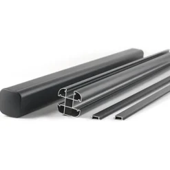 Kirkedal aluminium komposithegn forlængersæt K2 (dobbeltklink) Sort/Sort