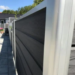 Kirkedal aluminium komposithegn forlængersæt K2 (dobbeltklink) Sort/Sort
