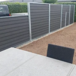 Kirkedal galvaniseret komposithegn forlængersæt 90 cm 25 mm klink, sort