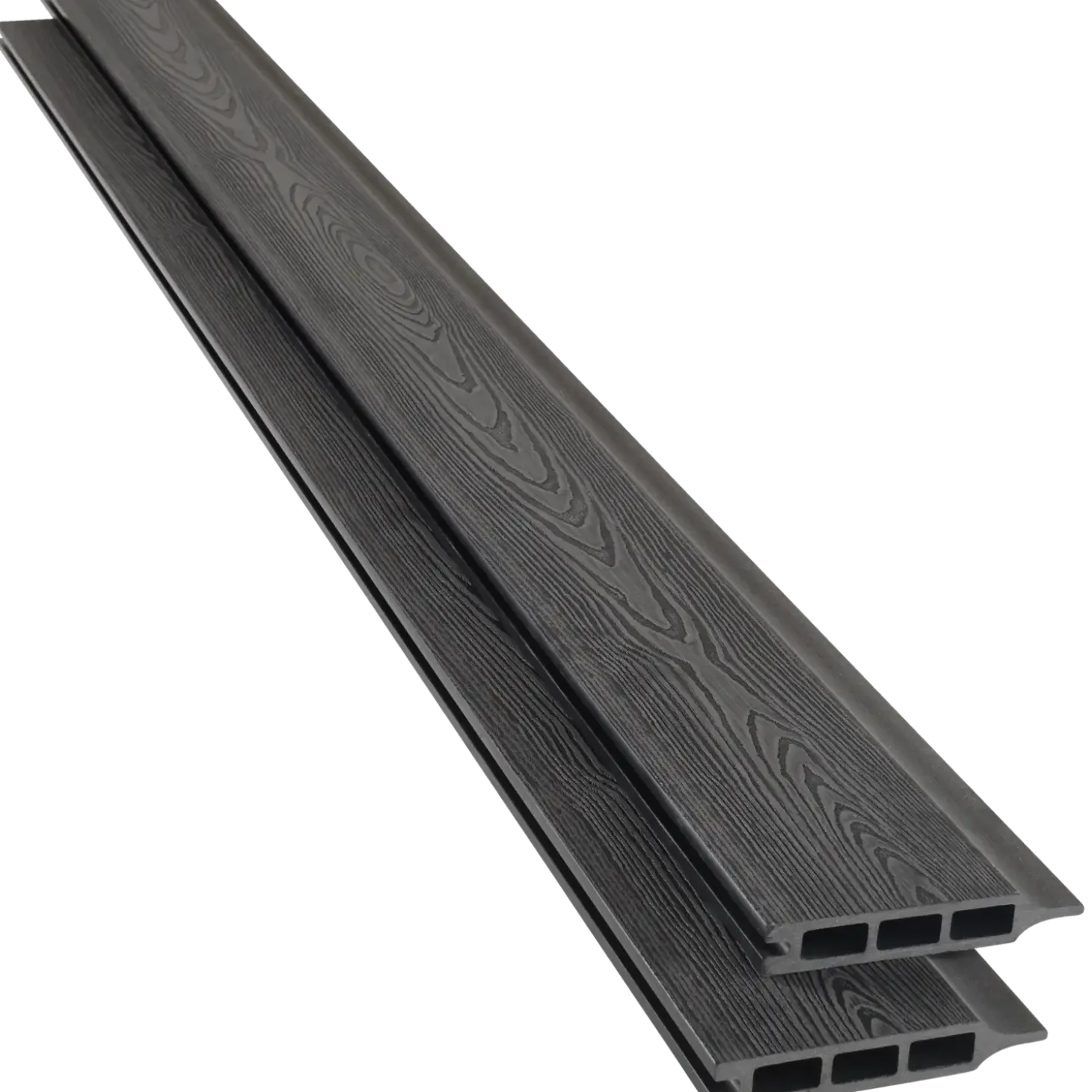 Kirkedal komposit profilbræt K2 Sort 25x150x1800 mm (dobbeltklink)