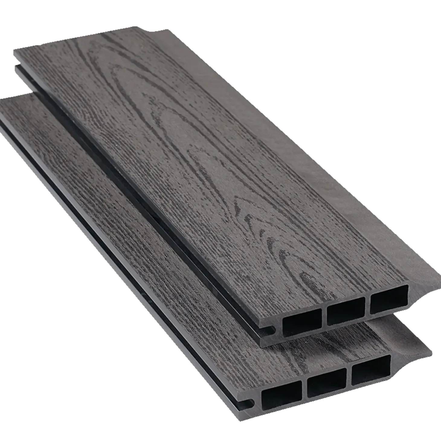 Kirkedal komposit profilbræt K2 Sort 25x150x1800 mm (dobbeltklink)