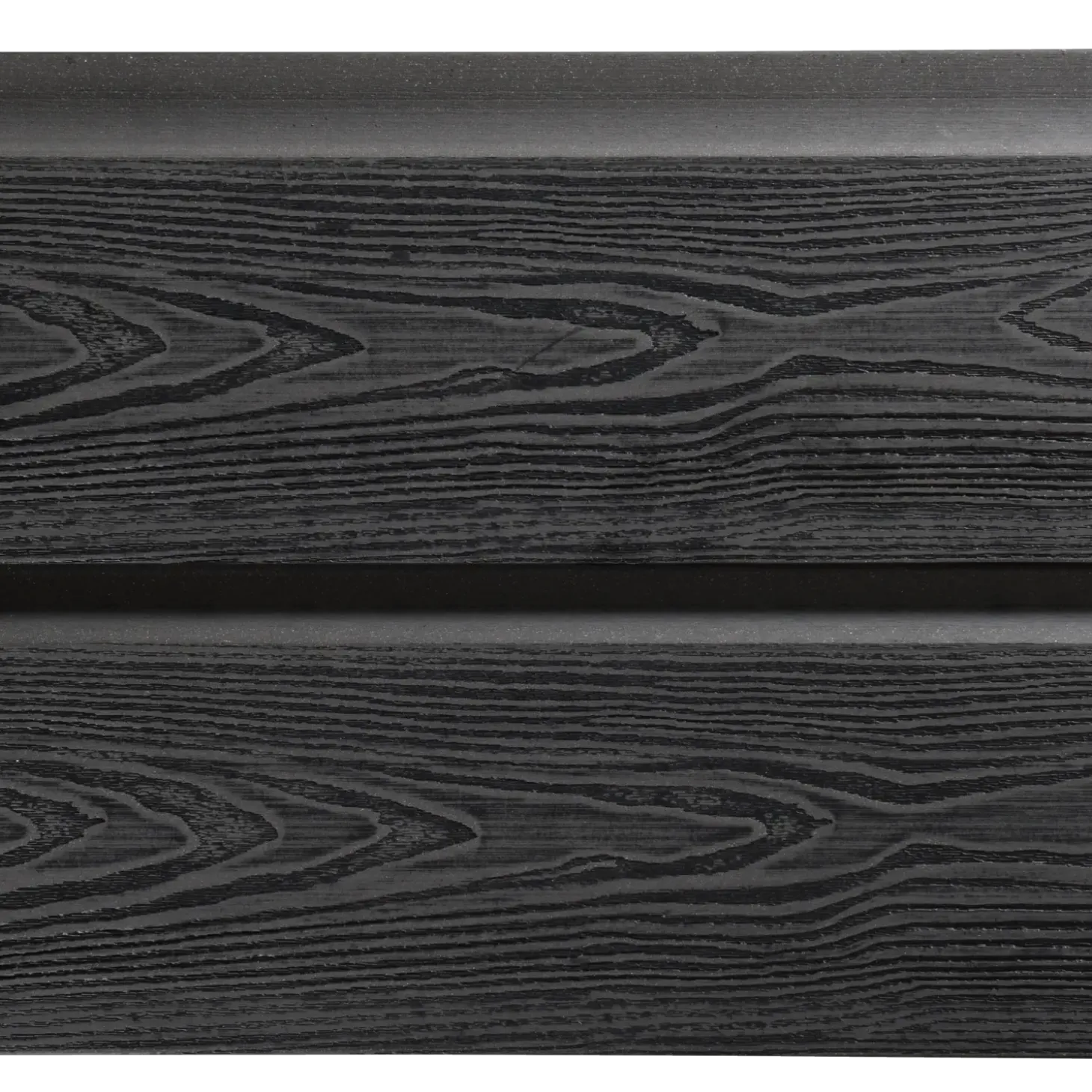 Kirkedal komposit profilbræt K2 Sort 25x150x1800 mm (dobbeltklink)